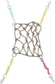 Abaodam 1 Set Hanging Bird Perch Swing for Parakeets Parrots Decorative Climbing for Bird Cage for and Home Decor Enhancement