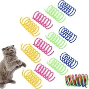 Cat Spring Toys, Spirals Spring Fitness Play for Cat Kitten Pets,40 Pack ,Random Color