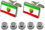 [Select Gifts] Shirt Dress Studs Taraclia City Moldova Flag Cufflinks