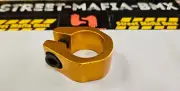 Old School BMX Bike Seatpost Clamp PRO-NECK Gold 28.6mm I.D. Fit 25.4mm post NEW