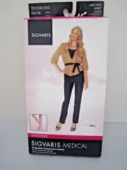 SIGVARIS 781C EVERSHEER 15-20mmHg COMPRESSION KNEE HIGHS CLOSED TOE