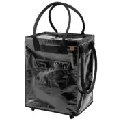 Viral CleverMade Foldable Tote Bag on Wheels, 14”Lx18”Wx24”H Soft Grip H 1796150