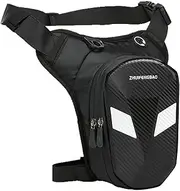 EOAMGO Leg Bag, Motorcycle Leg Bag with Adjustable Straps, Expandable Storage Tactical HipBag for Cycling Hiking Climbing