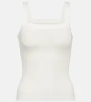 [Khaite] Khaite Oylan jersey tank top AU 16 white
