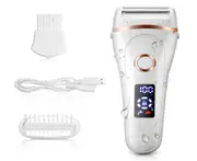 Electric Razor for Women,Wet & Dry Rechargeable Cordless Painless Lady Electric Shaver Body Hair Remover for Legs Underarms