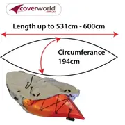 Kayak - Canoe Cover - 531cm to 600cm