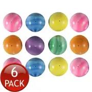 6 x Marble Dome Popper 45mm Bounce Toy Assorted Designs Super Pop Ball Push Fly