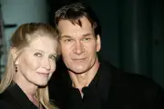 Actor Patrick Swayze his wife Lisa Niemi arrive UK Premiere of Kee- Old Photo 5