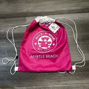 Build-A-Bear Workshop Draw-String Reuse Bag Myrtle beach Fuchsia Ages 3+ New