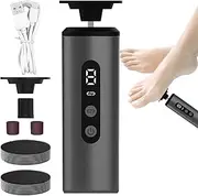 Electric Foot Filer - Heel Scraper for Cracked Heels,Pedicure Scrubber Filer with 9 Speeds for Spa, Post-Sandal Prep
