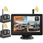 5" HD DVR Monitor+2 Magnetic Wireless Backup 1080P Reversing Camera For RV Truck