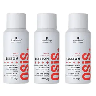 Schwarzkopf 施華蔻 OSIS+ 黑炫風特強定型噴霧 100ml*3入