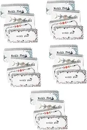 Baluue 20 Pcs Undated Weekly Planner Notepad Spiral Notebook Cute School Supplies Daily Planner Monthly Layouts