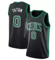 Jayson Tatum #0 Celtics Black & Green Kids Youth On Court Replica Jersey