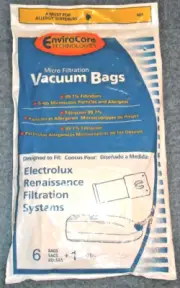 6 ELECTROLUX RENAISSANCE MICRO FILTRATION STYLE R VACUUM BAGS + 1 FILTER - NEW