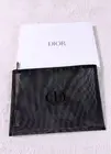 Dior BACKSTAGE Mesh Pouch Black Nylon Polyester 7.5 x 11.4 inch Not for sale