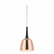 Telbix Polk Metal Small Pendant Light - Black / Copper