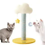 Cat Climbing Tree Relax Sleep Scratch Post with Moon Stars Play Ball Toys Cat Cl