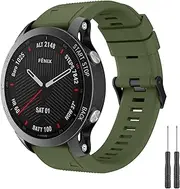 Quick Release Sport straps for Garmin Fenix 7 Strap/Forerunner 935 Strap, 22mm Silicone Breathable Replacement Wristbands for Garmin Fenix 7/6/Approach s60/s62/Forerunner 955/945/935