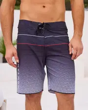[Skylark] Skylark Men's Repetition Board Shorts in Black/Grey Size 36 36 Black/Grey