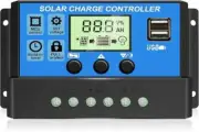 30A Solar Charge Controller, 12V/ 24V Solar Panel Regulator with Adjustable LCD