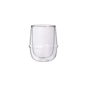 Kinto Kronos Double Walled 250ml Glass Coffee Cup Mug Drink Glassware Clear