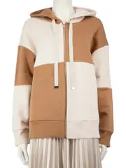 'S Max Mara Camel Checkered Hoodie