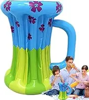 Inflatable Cooler, PVC Inflatable Beer Cooler for Parties, Portable Large Beverage Containers Floating Party Decorations for Drinks, BBQ & Pool