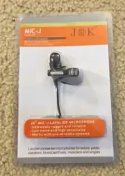 JK Mic-J Lavalier Condenser Lapel Microphone Wireless Transmitter D4 Connector