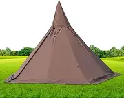 Teepee Tent for Adults 1-2 Person,Family Camping Tent,Group Tent,Pyramid Tent,Bell Tent for Family Vacation