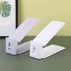 5pcs Adjustable Shoe Storage Rack Plastic Shoe Holder Travel
