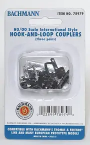 Bachmann HO Thomas & Friends Sodor Scenery Hook & Loop Couplers f/Thomas E 78979