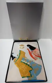 Vintage Kyo Zome 100% Silk Scarf 28"x 29" Comes With a Personal Note