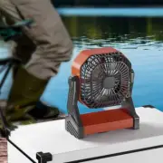 20000mAh Ceiling Fan 4 Speeds Outdoor Tent Fan with Light & Hook for Women Men