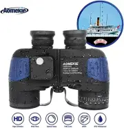 7X50 Waterproof Binoculars with Rangefinder Compass HD BAK4 for Hunting