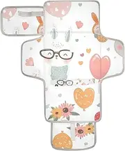 Reusable Changing Pads for Baby with Tissue Pocket Waterproof Changing pad for Baby Lightweight & Foldable Changing Station