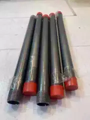 5 NEW Supply Black Steel Pipe, Schedule 40 Threaded Fitting, 1-1/4 In x 18 In Q2