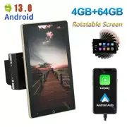 Rotation 10.1" Android 13 4GB+64GB Car Stereo Double 2Din Radio GPS WIFI CarPlay