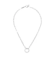 RING NECKLACE One size White