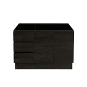 Forme Mont Albert 1200 Freestanding Dark Choc Vanity - Left Hand Drawers