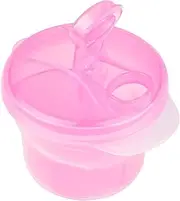 AOVNA Milk Powder Dispenser Portable Milk Powder Container Baby Milk Powder Storage Container for Travel Outdoor (Pink)