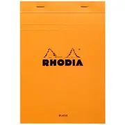 Rhodia No. 16 A5 Plain Pad Orange 80 Sheets