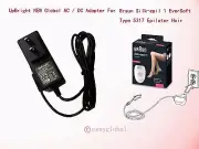 AC Power Adapter Charger For Braun Silk-epil 1 EverSoft Type 5317 Epilator Hair