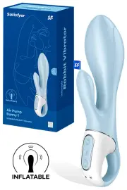Satisfyer Air Pump Bunny 1 8.1" Inflatable Rabbit Vibrator