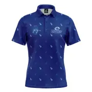 NZSR Auckland Blues Men's 'Mulligan' Golf Polo Shirt - Size M - 3XL