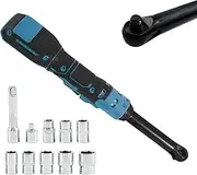 3/8" Extended Cordless Electric Ratchet Wrench Compatible with Makita 18V 21V Battery, 6" Extended Head, 320RPM 80N.m LED Light Power Ratchet with 8 Sockets and 1/4" Adapter(Battery Not Included)