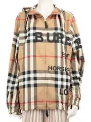 Beige House Check Horseferry Windbreaker