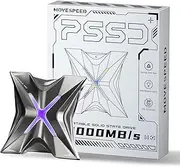 MOVE SPEED RX20 External SSD - 2TB External Hard Drive Up to 2,000MB/s, Type-C Use USB 3.2 Gen 2x2 Technology, Portable Solid State Drive for PS5, iPhone 15 Series, Type-C Mobile Phone, PC, Laptops