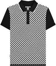 [Lambretta] Mens Checkerboard Short Sleeve Polo Shirt