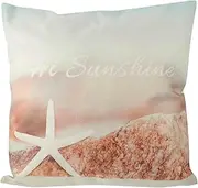 ETHZZLE 1pc Pillow Case Comfortable Pillow Cover Astetic Room Decor Simple Style Pillowcase Slipcovers for Sofas Couch Throw Pillows Home Accessories Decor Household Cushion Cover Flax